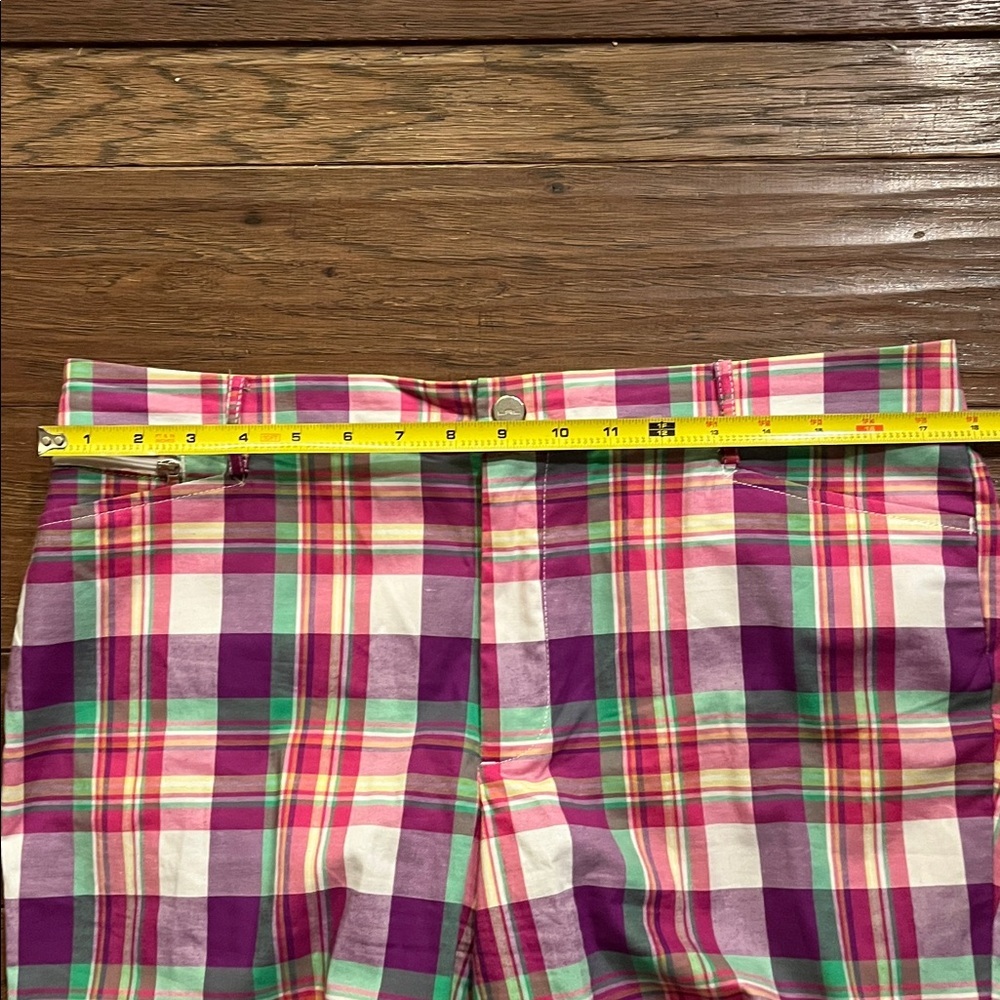 Lauren Ralph Lauren Active Plaid Bermuda Golf Shorts Size 12 - Picture 5 of 8
